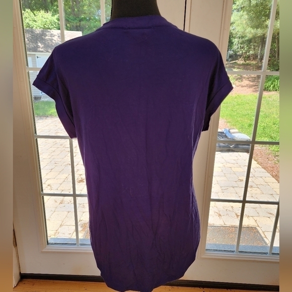 Cable & Gauge Women’s Small Blue Embroidered Short Sleeved Casual Top - Picture 2 of 8